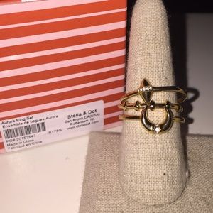 Stella and Dot Aurora Ring Set